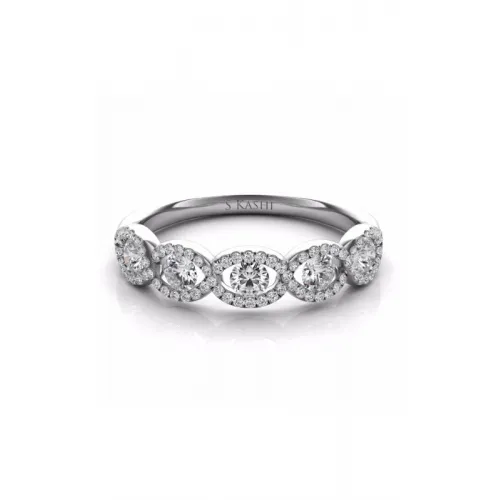 S Kashi & Sons Stackables Wedding Band D4330WG