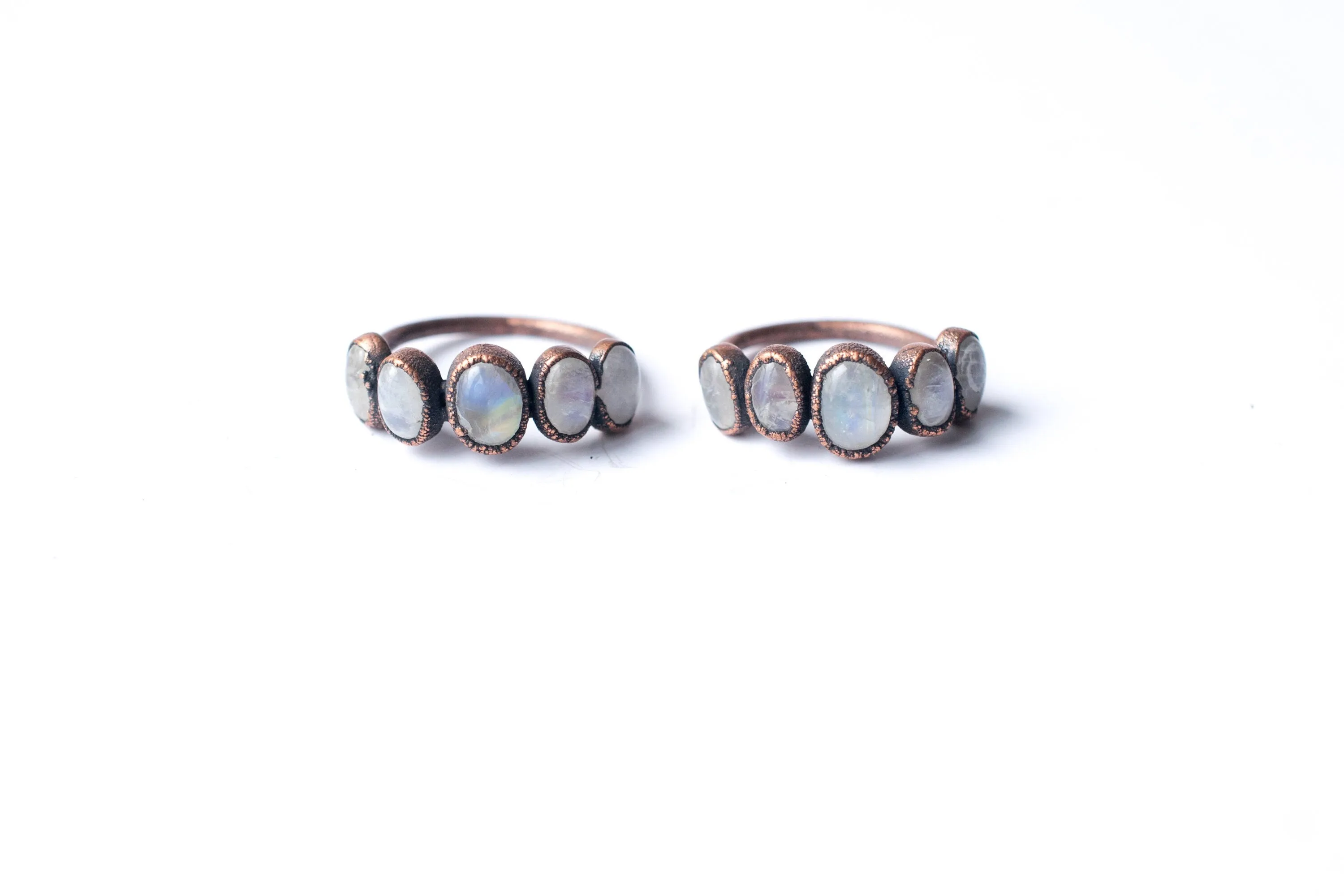 SALE Multi Stone Ring | Rainbow moonstone ring