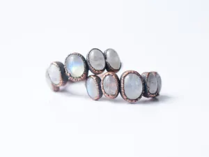 SALE Multi Stone Ring | Rainbow moonstone ring