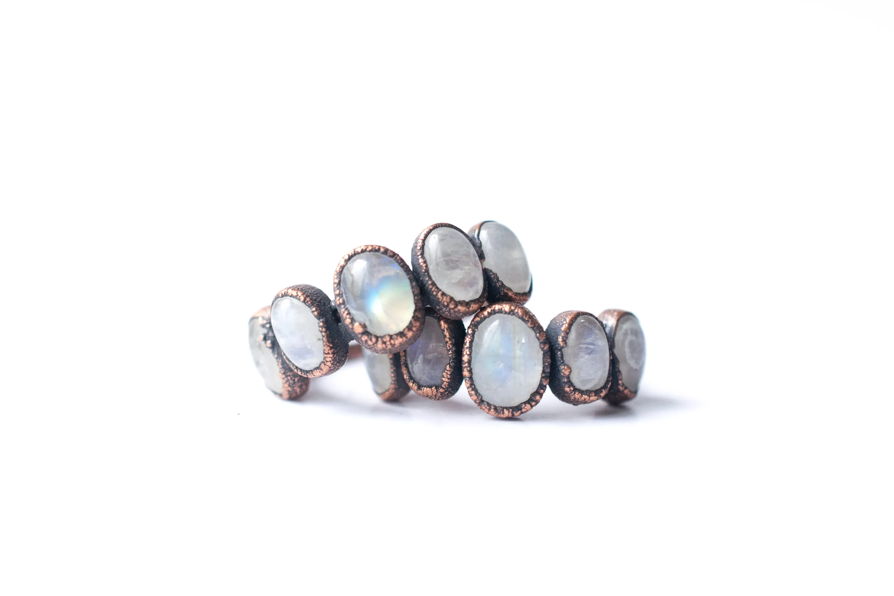 SALE Multi Stone Ring | Rainbow moonstone ring