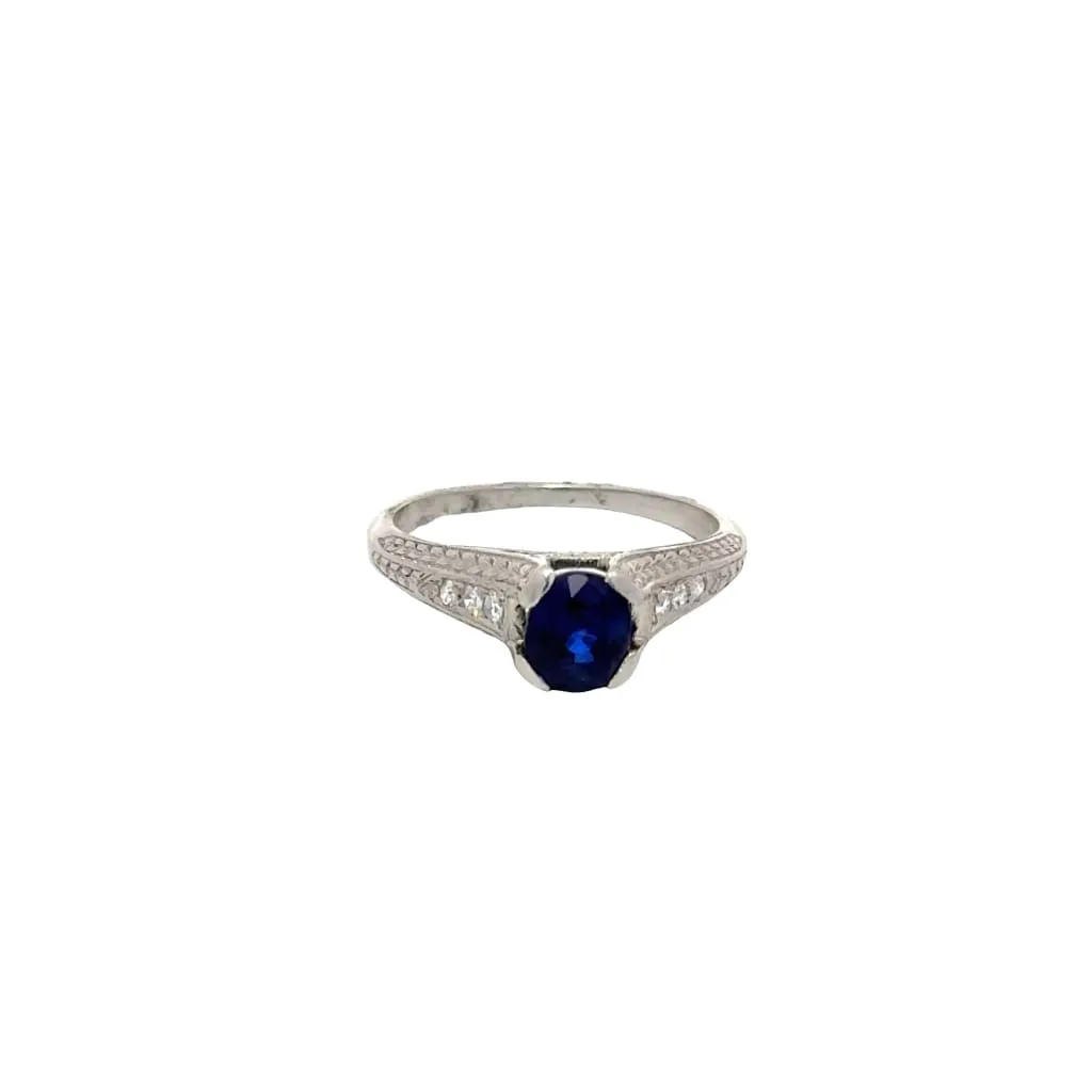 Sapphire Diamond Ring