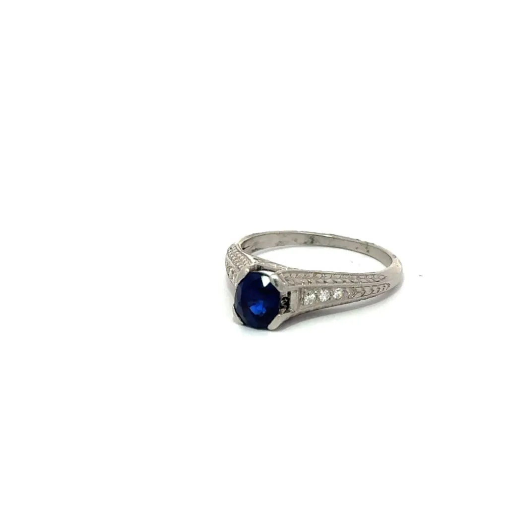 Sapphire Diamond Ring