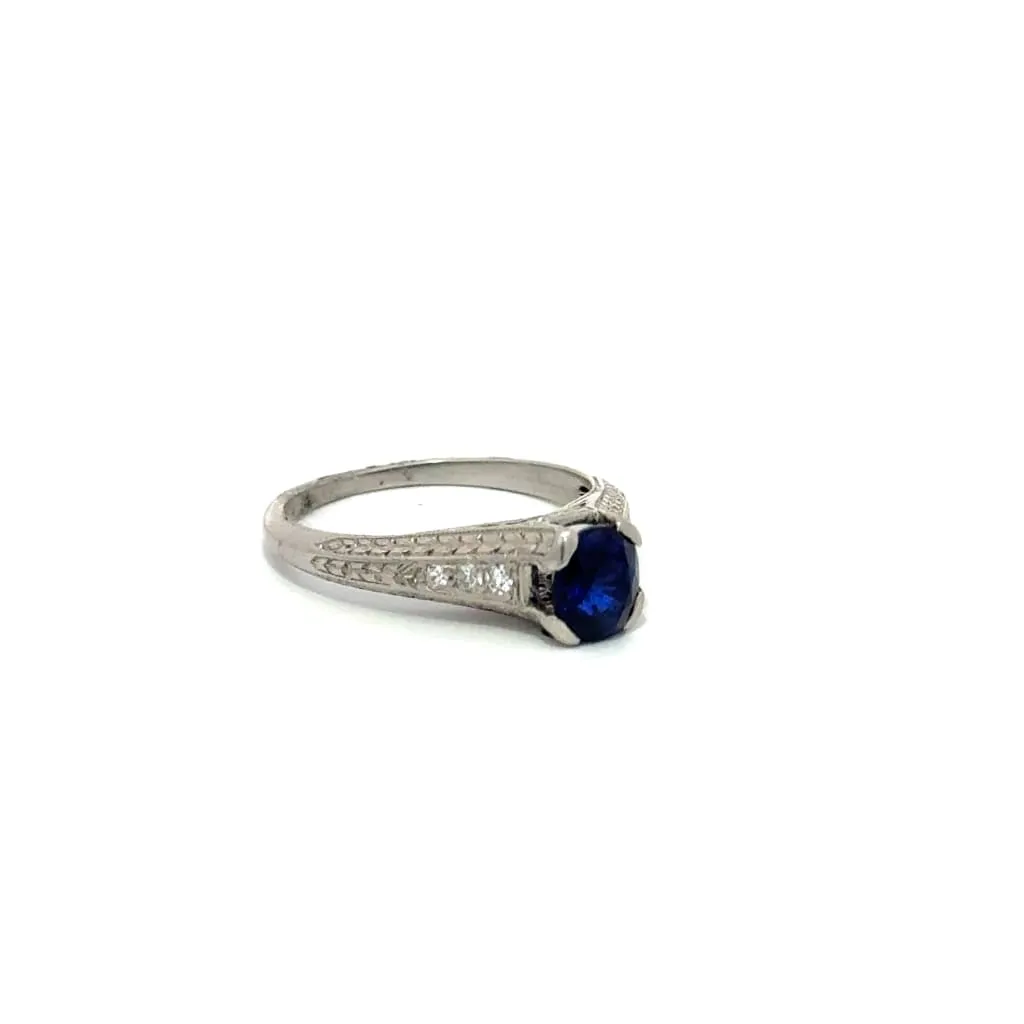 Sapphire Diamond Ring