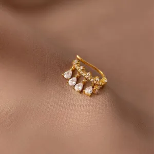 Scintillating Chandelier Huggie Ear Cuff