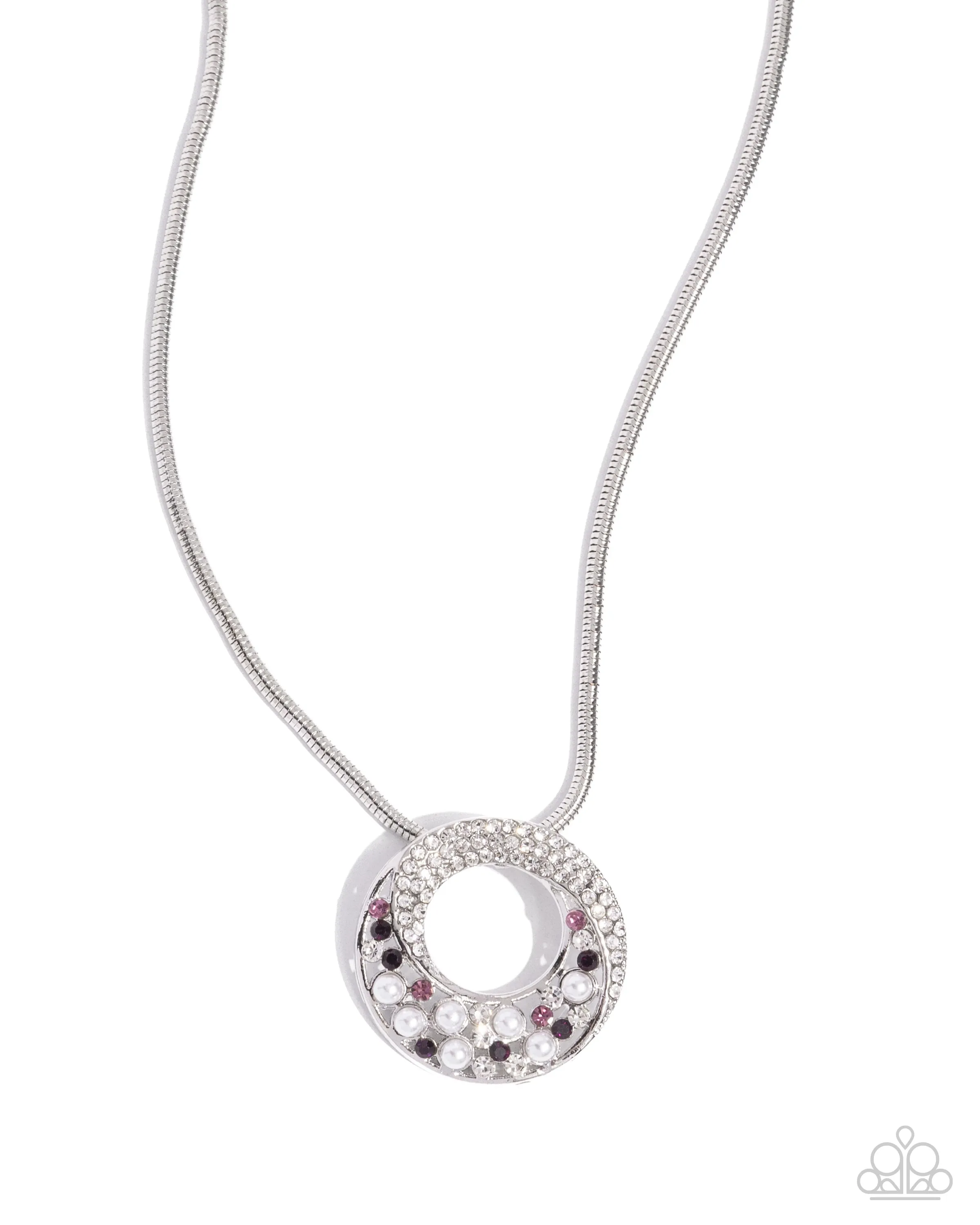 Scintillating Spiral - Purple Necklace - Paparazzi Accessories