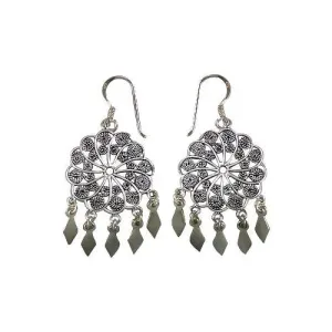 Silver Dream Catcher Earrings