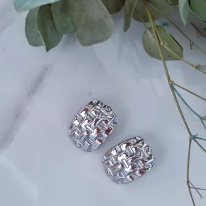 Silver earrings