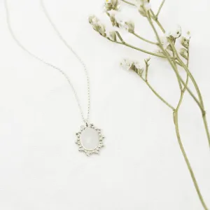 Silver Filigree Medallion Necklace