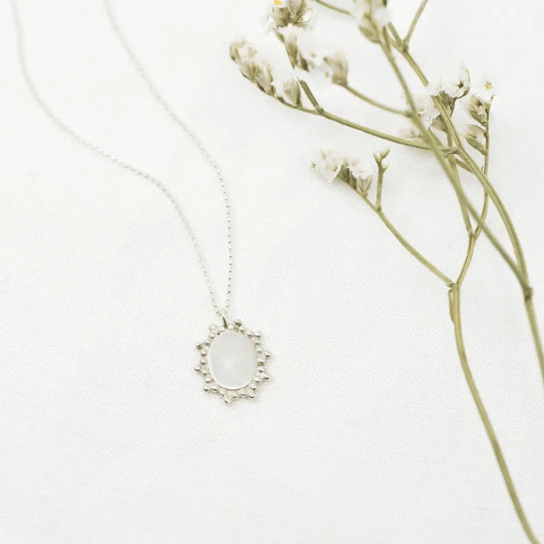 Silver Filigree Medallion Necklace
