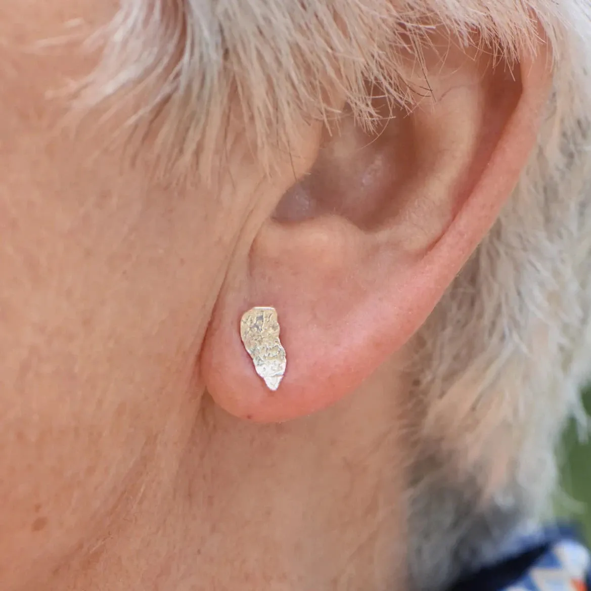 Silver Wisp Studs