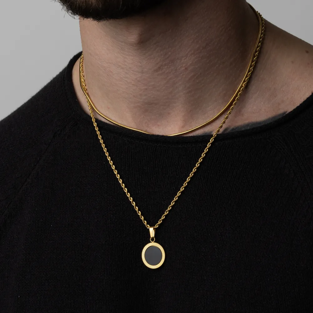 Spiral Onyx - Gold