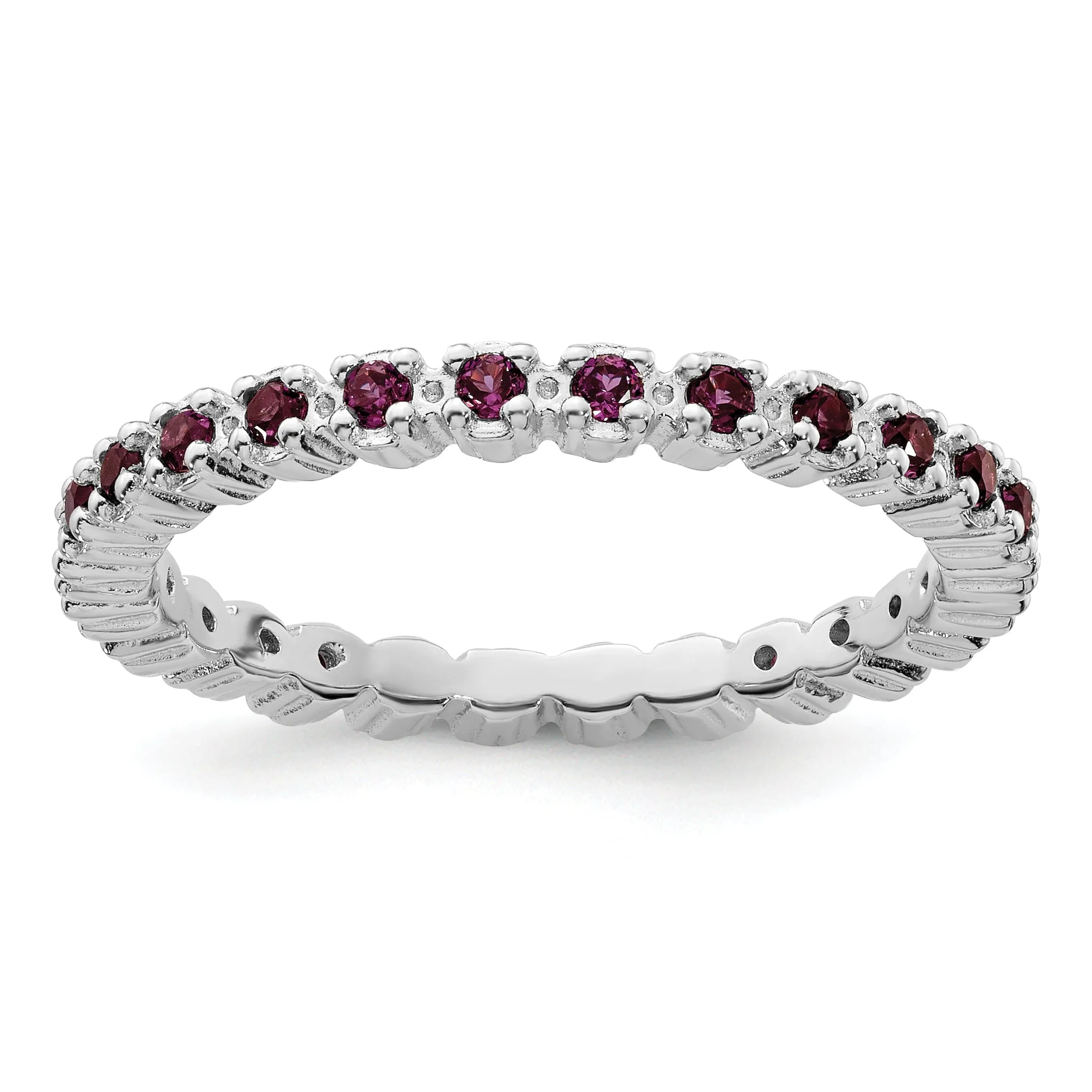 Sterling Silver Rhodolite Garnet Ring