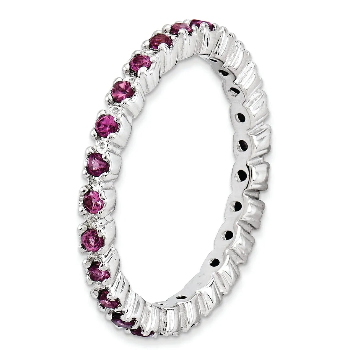 Sterling Silver Rhodolite Garnet Ring
