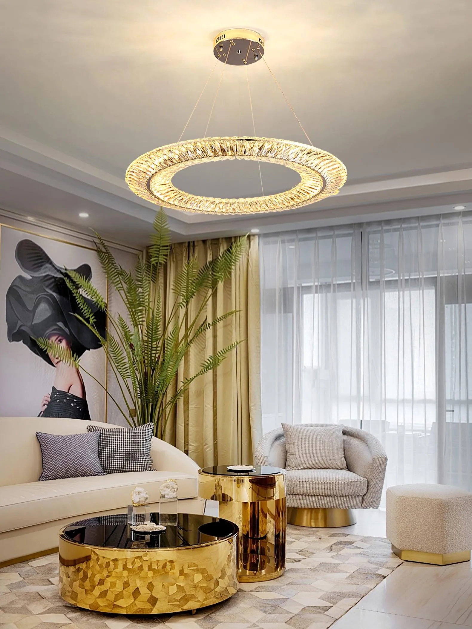 Tanager Geometric Chandelier