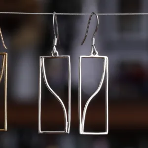Tangent Function Earrings (Metal)