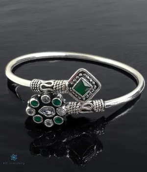 The Aparna Silver Openable Gemstone Bracelet