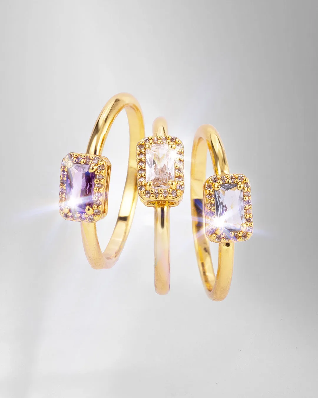 The Faithful ring - amethyst color
