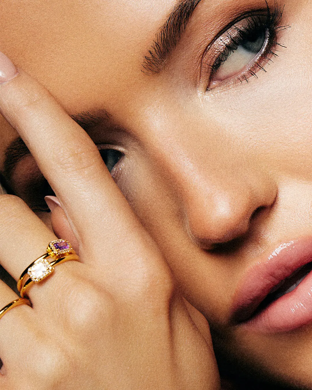 The Faithful ring - amethyst color