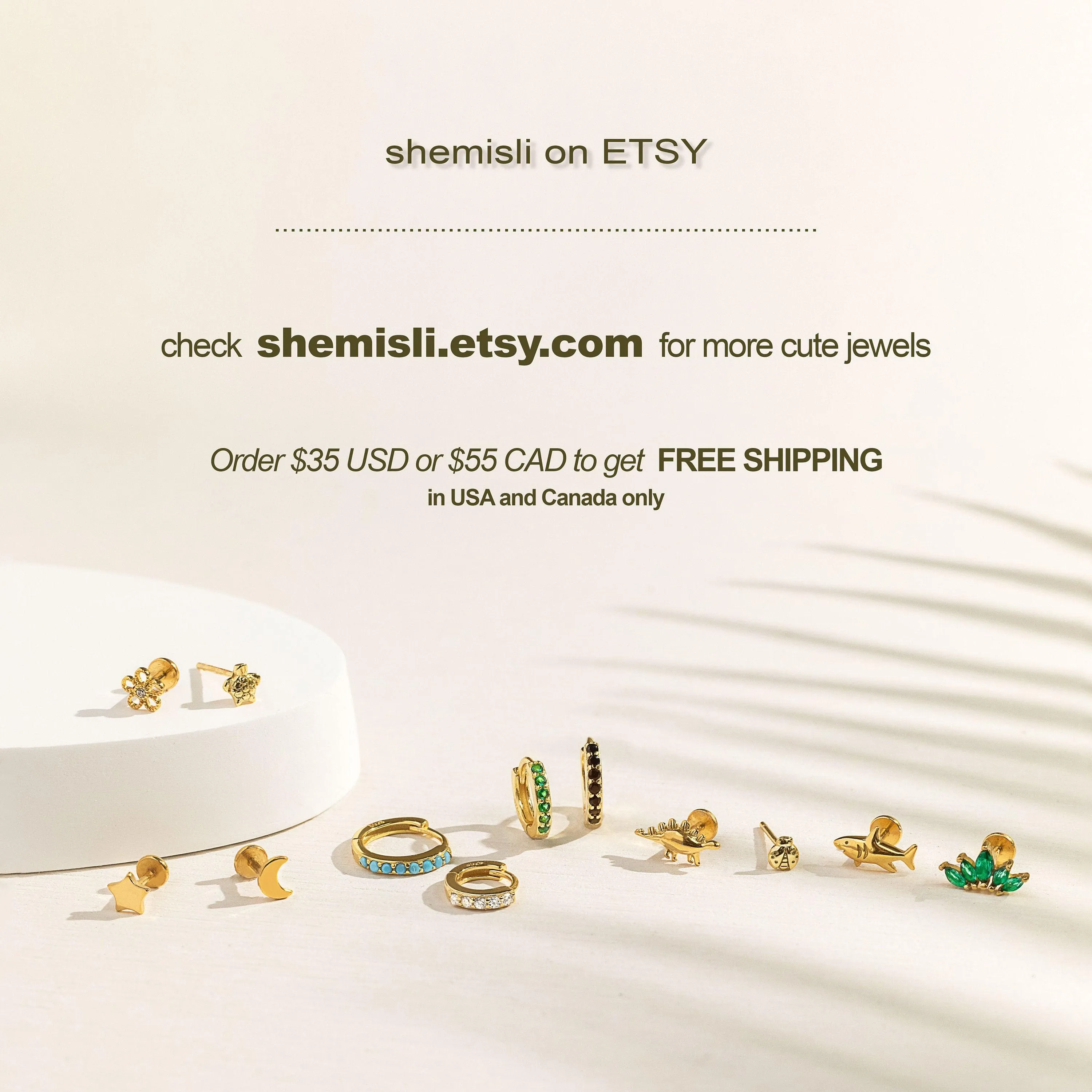 Tiny CZ Flower Studs Earrings, Gold, Silver SHEMISLI SS135