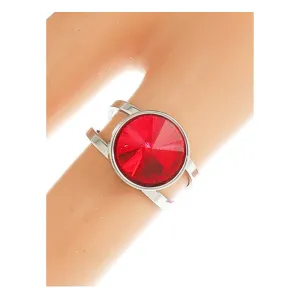 TR1764S - Stainless Steel Crystal Ring