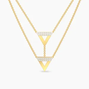 UnTangled Double Row Diamond Necklace