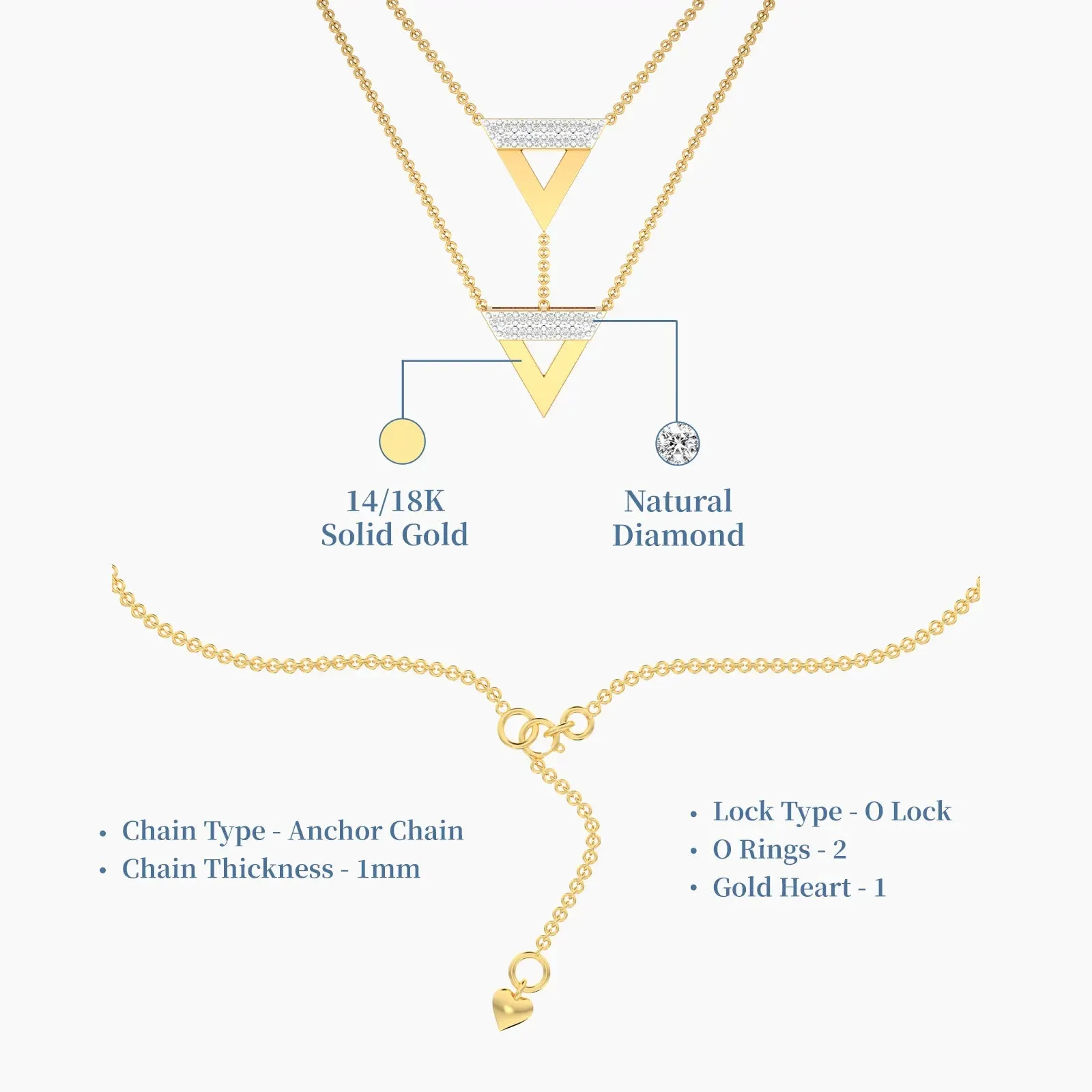 UnTangled Double Row Diamond Necklace