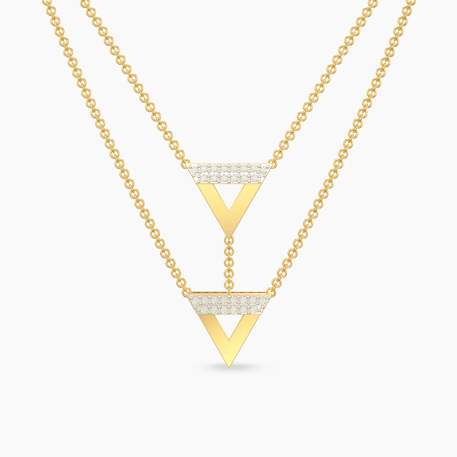 UnTangled Double Row Diamond Necklace