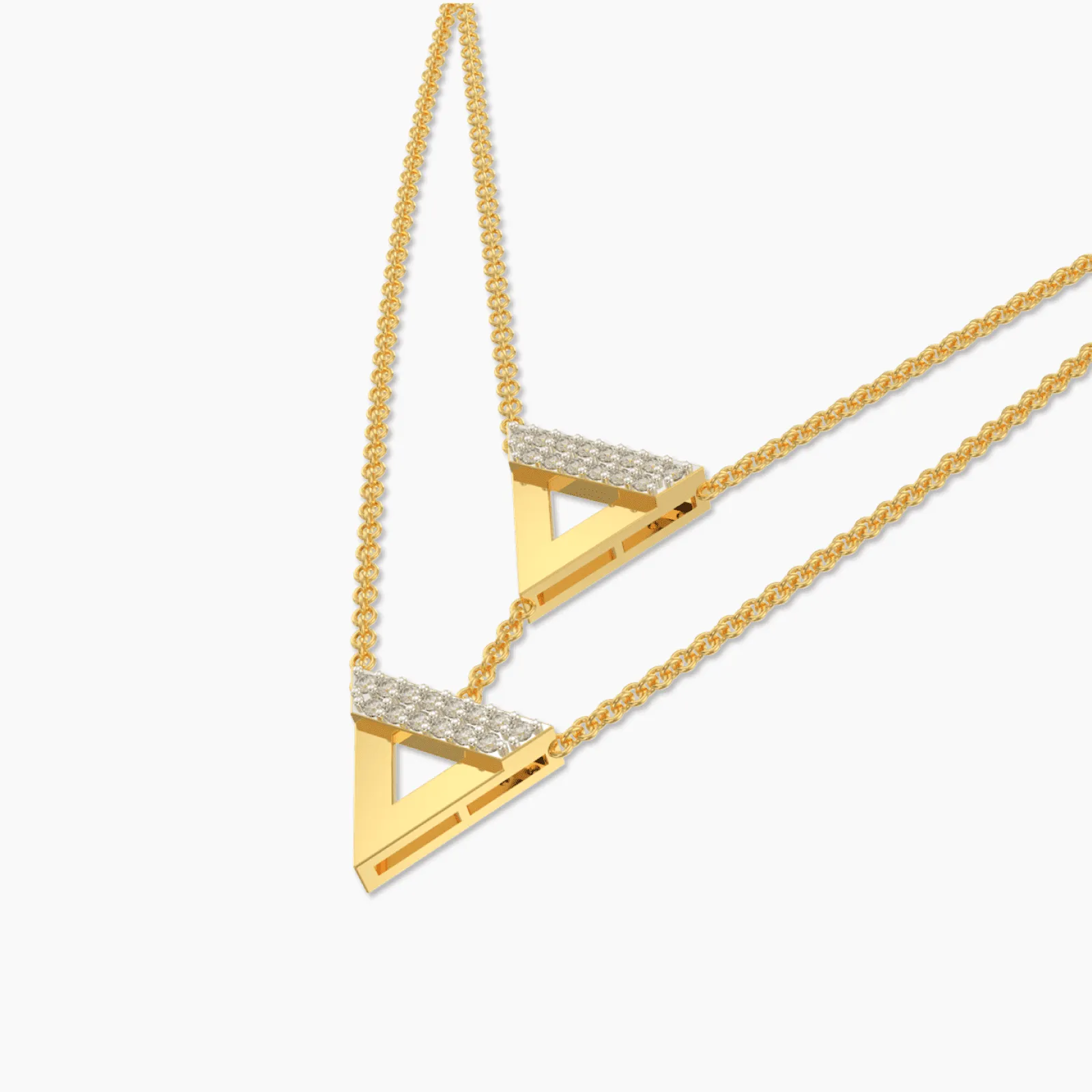 UnTangled Double Row Diamond Necklace