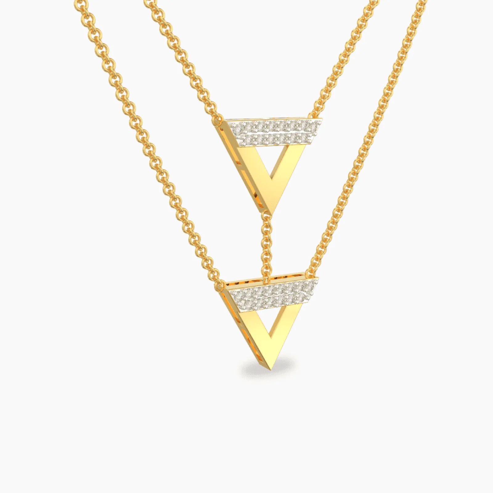 UnTangled Double Row Diamond Necklace