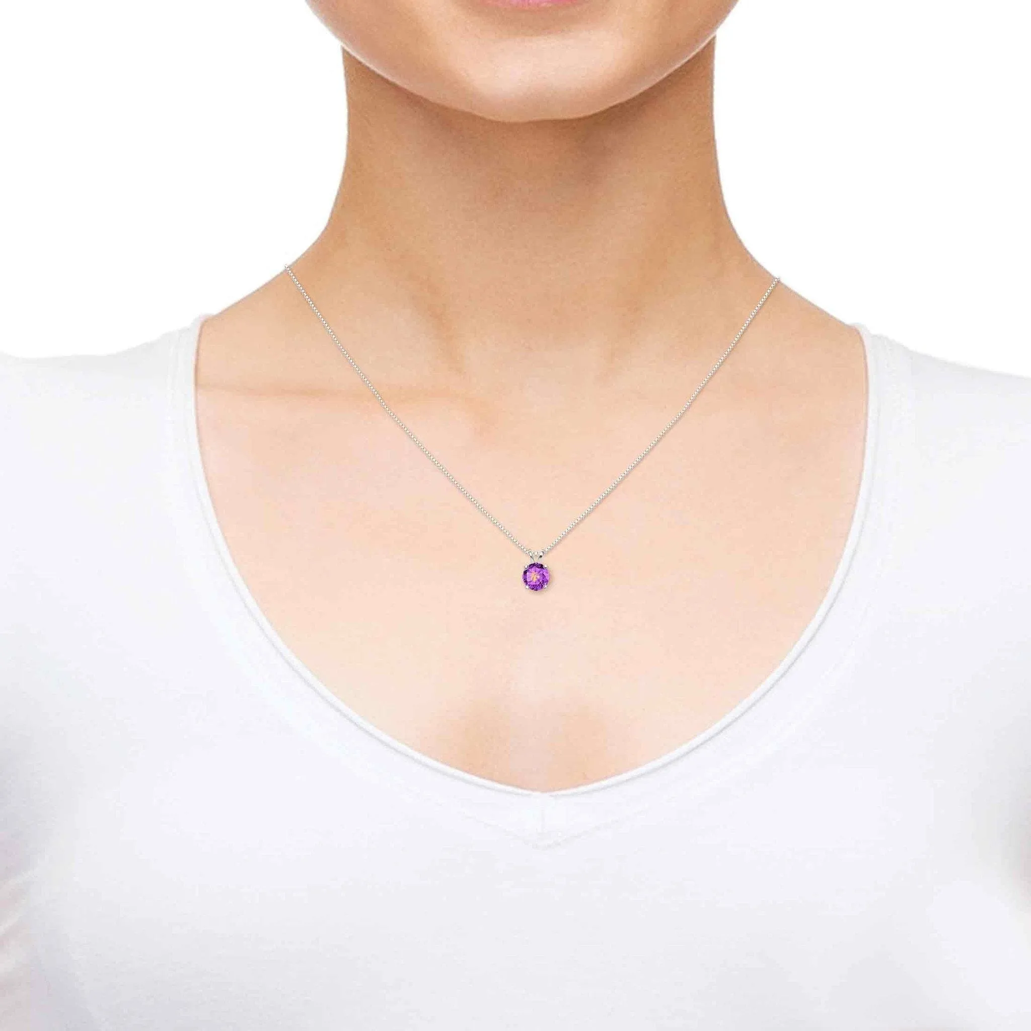 Virgo Sign, 14k White Gold Necklace, Swarovski