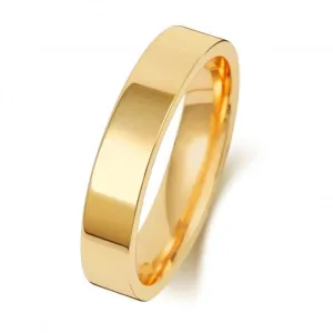 Wedding Band 18K Flat Court 4mm-2.05 Wedding  Ring WQ124EH