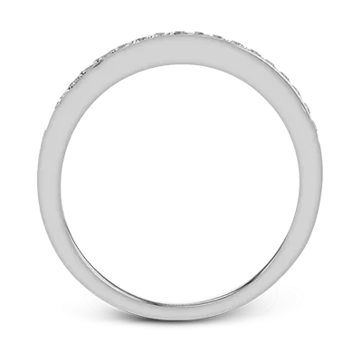 ZR20PVWB Wedding Band in 14k Gold with Diamonds