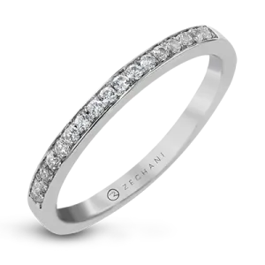 ZR20PVWB Wedding Band in 14k Gold with Diamonds