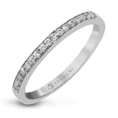 ZR20PVWB Wedding Band in 14k Gold with Diamonds